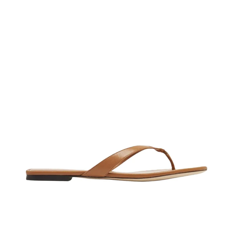 TORY BURCH Thong-strap Leather Flip Flops-1
