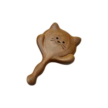 XIBI Cat Spike Comb Controller Wide Teeth Large Water Drop Teeth Sandalwood Massage Comb Straight Hair