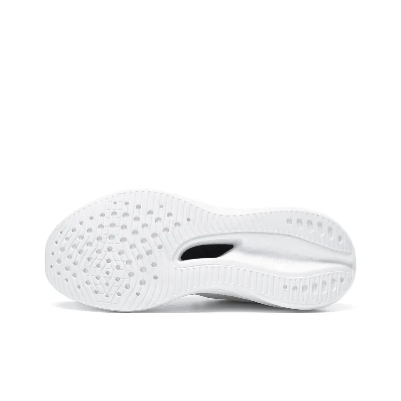 BTE Anti Slip And Wear Resistant Support Rebound Low Top Carbon Plate Marathon Running Shoes Unisex White Silver-4
