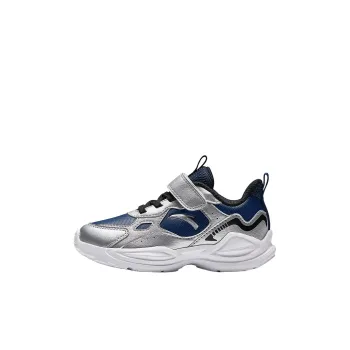 Antakids Lightweight Cushioning Low Top Kids' Running Shoes Blue Silver Children Aged 3 7 Years Old