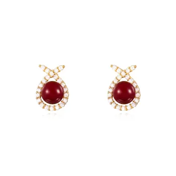 Rhymes Gold Plated Copper Clip On Earrings Women's