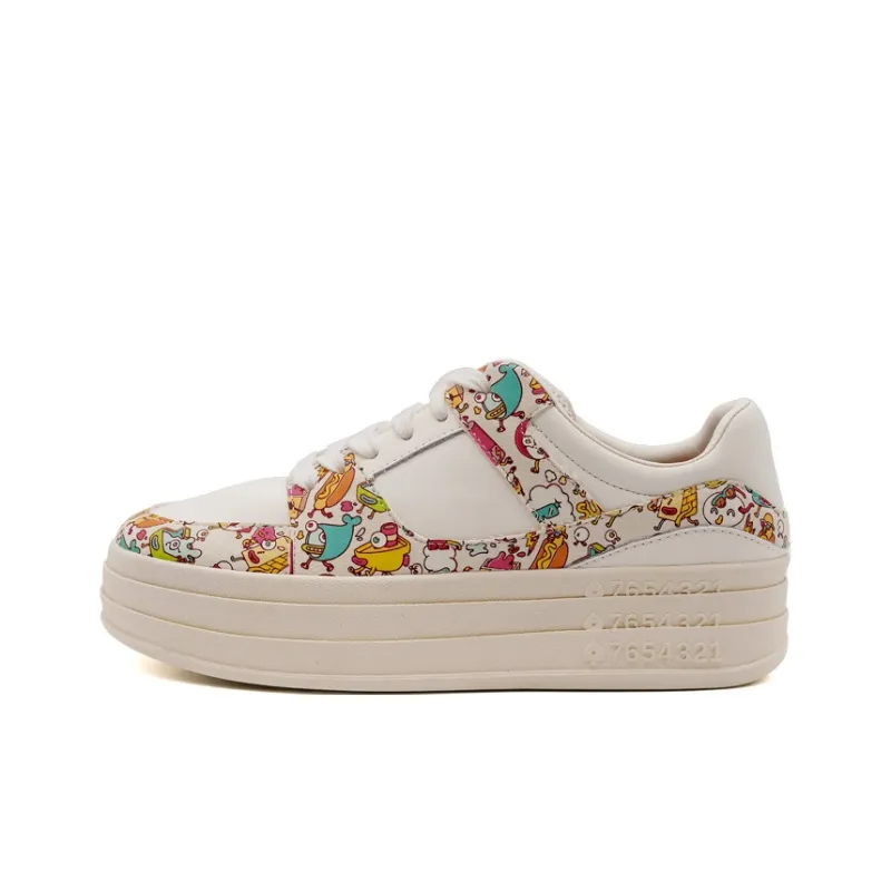 Joy&Mario Anti-Slip Wear-Resistant Low-Top Skateboard Shoes Women's-3