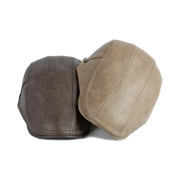 CARDANRO Pu Leather Berets Unisex-2