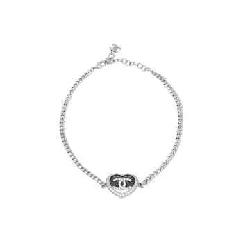 CHANEL Metal Necklaces Women's Pink