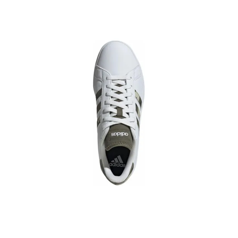 Adidas GRAND COURT 2.0 Anti-Slip Wear-Resistant Low-Top Skateboard Shoes Unisex White-3