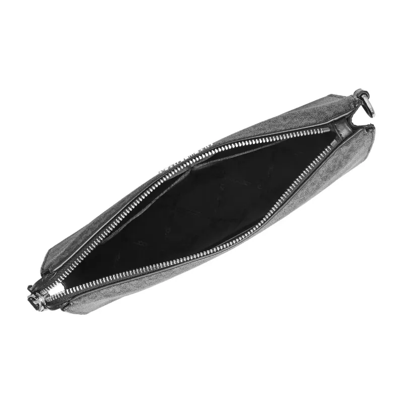 MICHAEL KORS Hudson Cow Leather Clutch Large Size Men's Black-2