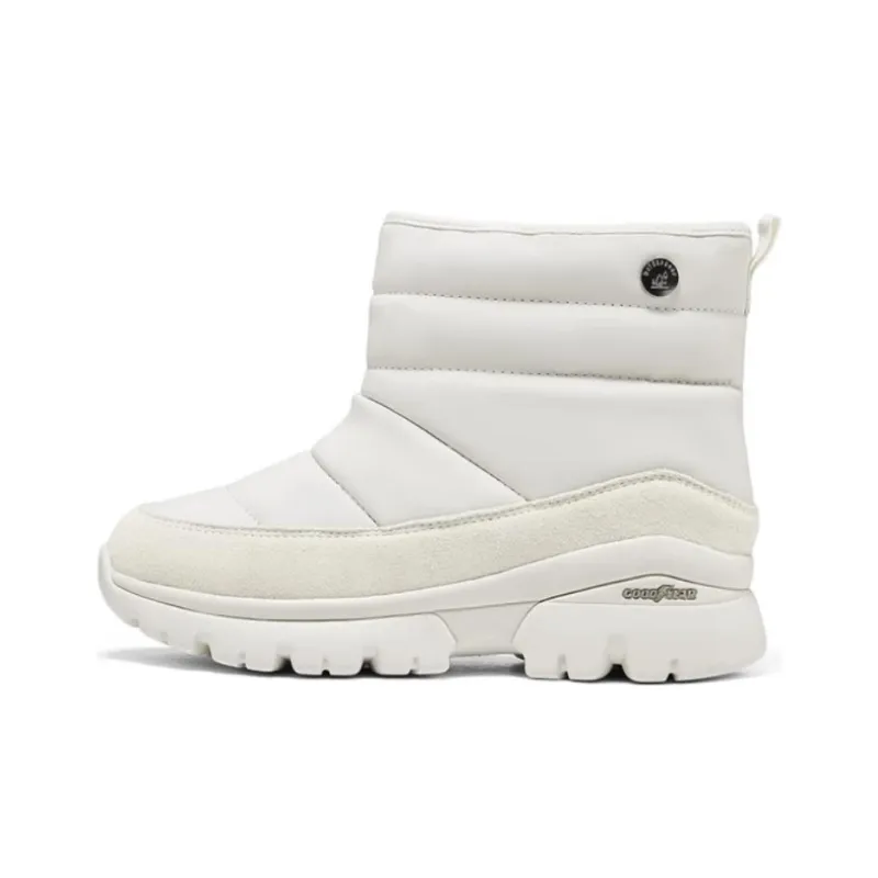 Skechers Modern Comfort Warm Slip Resistant Short Snow Boots Women's White-0
