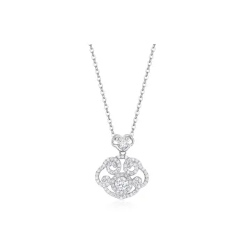 KADER 925 Sterling Silver Necklaces Women's Silver Box Perfect Gift For Anniversary Girlfriend