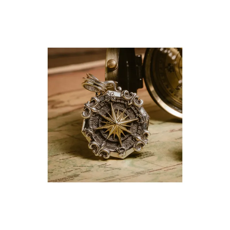 ROCK&RIDE 925 Sterling Silver Copper Charm/Pendant Unisex-2