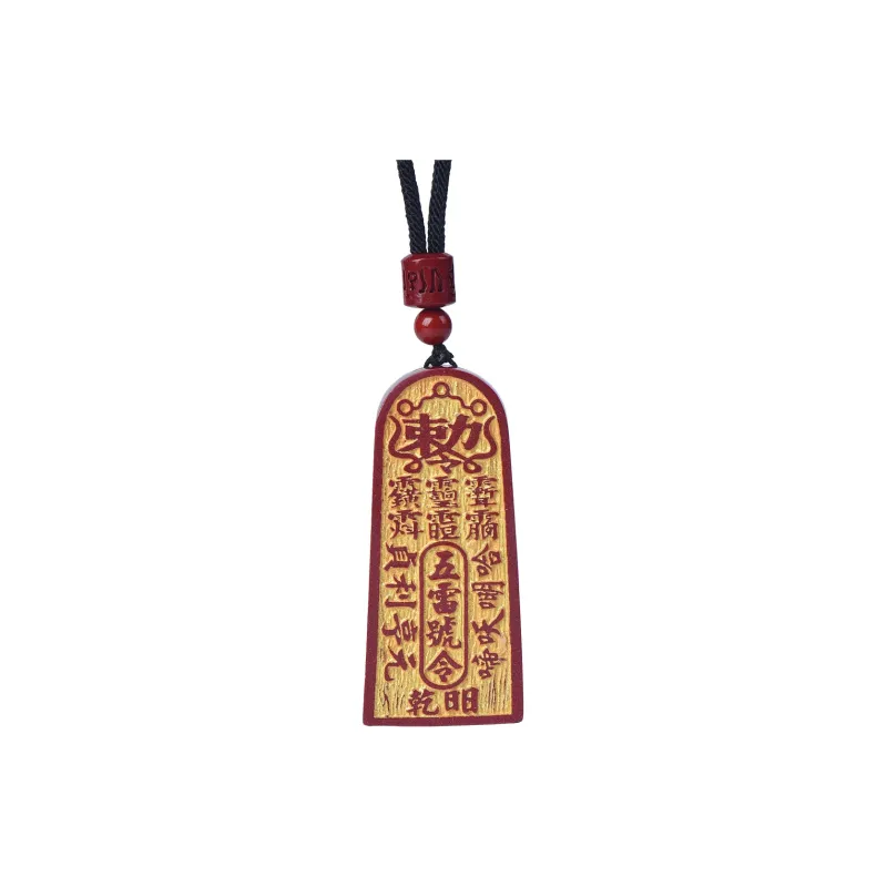 Stone On The Line Reconstructed Cinnabar Necklaces Unisex-0