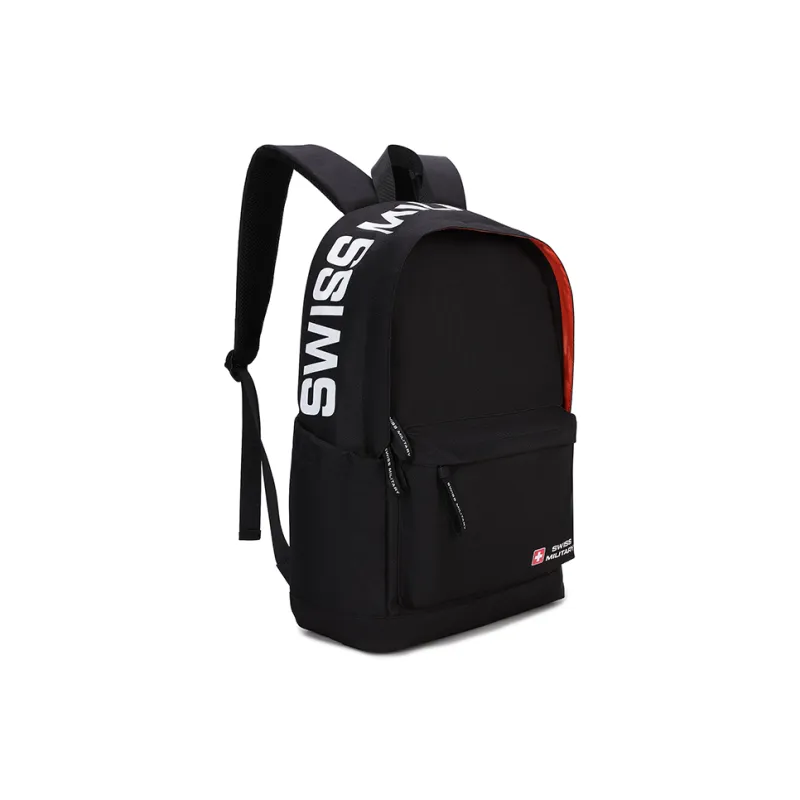 SWISS MILITARY Oxford Backpack Laptop Bag Regular Unisex Black-1
