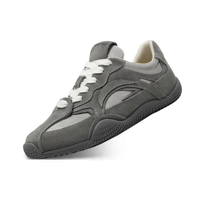 CHERYKALLY Anti Slip And Wear Resistant Lightweight Low Top Skateboard Shoes Women's Dark Gray-4