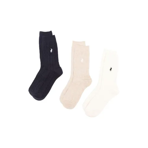 Polo Ralph Lauren SS24 Mid-Calf Socks Women's 3 Pack