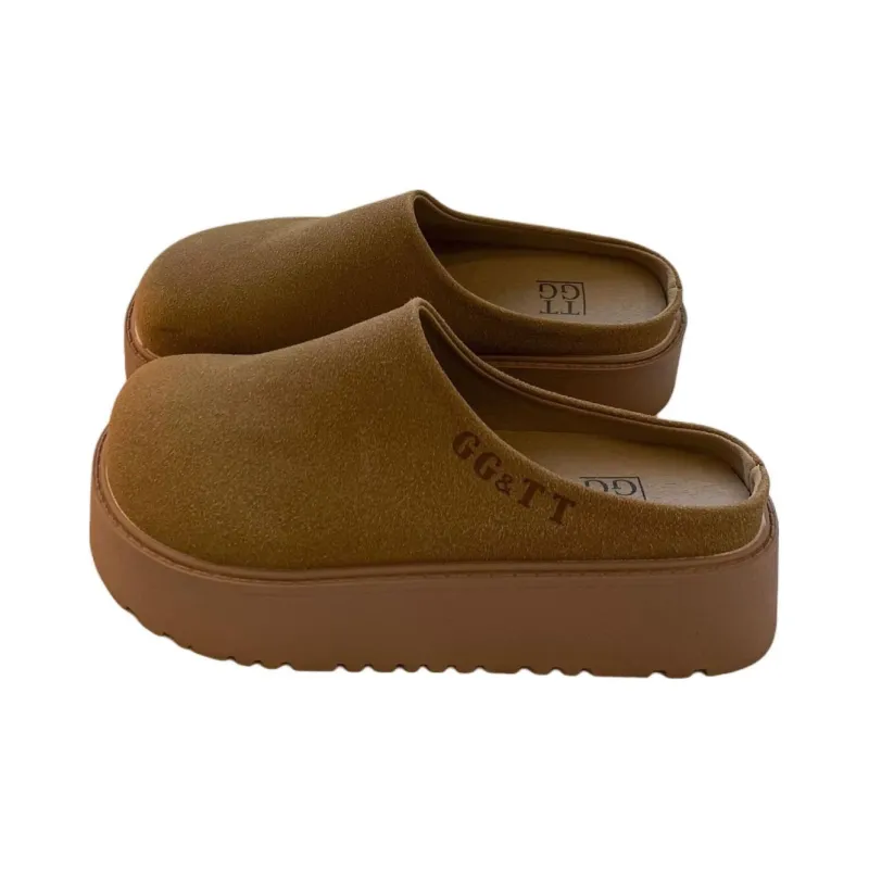 Yamada Hyakuju Women's Home Slippers Beige Brown-5
