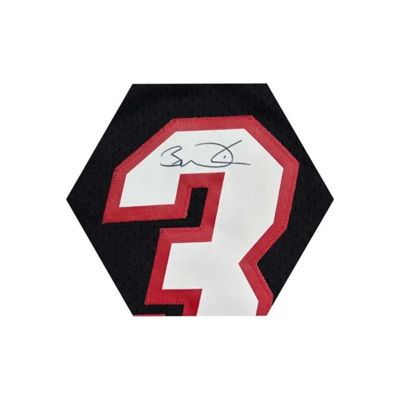 Yi Shot Miami Heat Team Jersey Black Includes SA Certificate, Professionally Framed And Preserved Unisex-3