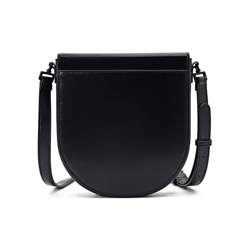PEDRO Icon Series Cow Leather Crossbody Bag, Shoulder Bag Small Size Men's Black-2