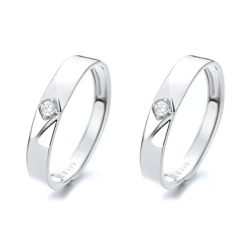 KLFOOK 999 Fine Silver Rings Unisex