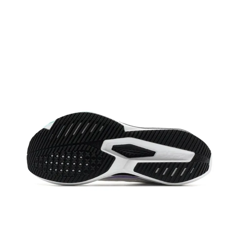 XTEP One piece Molded 2nd Generation Anti Slip Wear Resistant Low Top Running Shoes Men's Sail White/Bellflower Purple-6