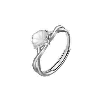 LAOYINJIANG 925 Sterling Silver Open Ended Ring Women's