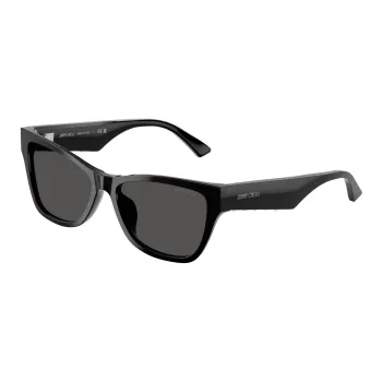 Jimmy Choo Acetate Rectangular Sunglasses Women's Black
