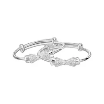 Brahmacharya 999 Fine Silver Bangles Kids'