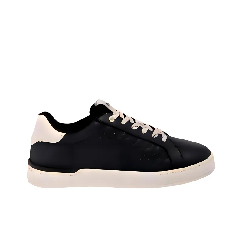 COACH Low Top Skateboard Shoes Men's Black-2