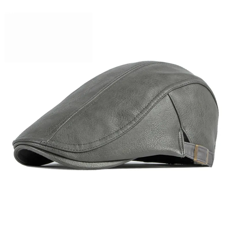 CARDANRO Pu Leather Berets Unisex-4