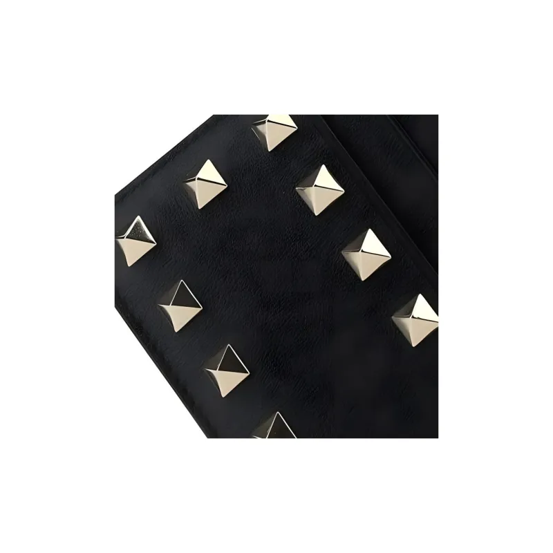 Valentino Calfskin Wallet, Card Holder Women's Black-3