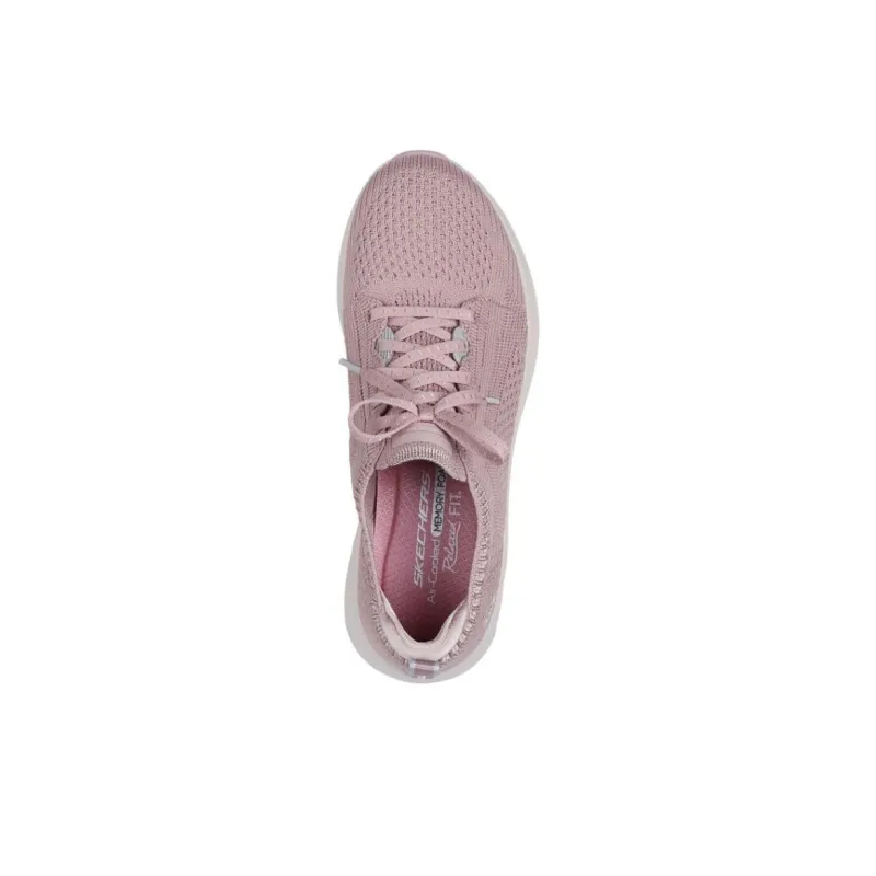 Skechers Skech-Air Edge 2.0 Anti-Slip And Wear-Resistant Breathable Low-Top Casual Shoes Women's Pink-3