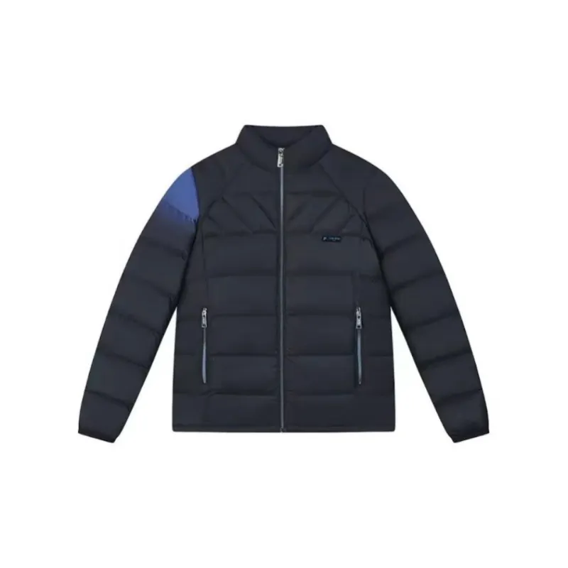 FILA FUSION FILA FUSIO X TEAM WANG Co-branded Edition Down Jacket Men's Jet Black Comes With Survival Bracelet-1