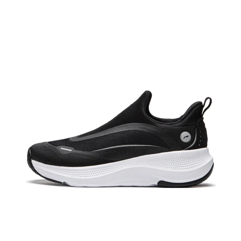LiNing SOFT GO Anti Slip Wear Resistant Lightweight Breathable Low Top Casual Shoes Women's Black-0
