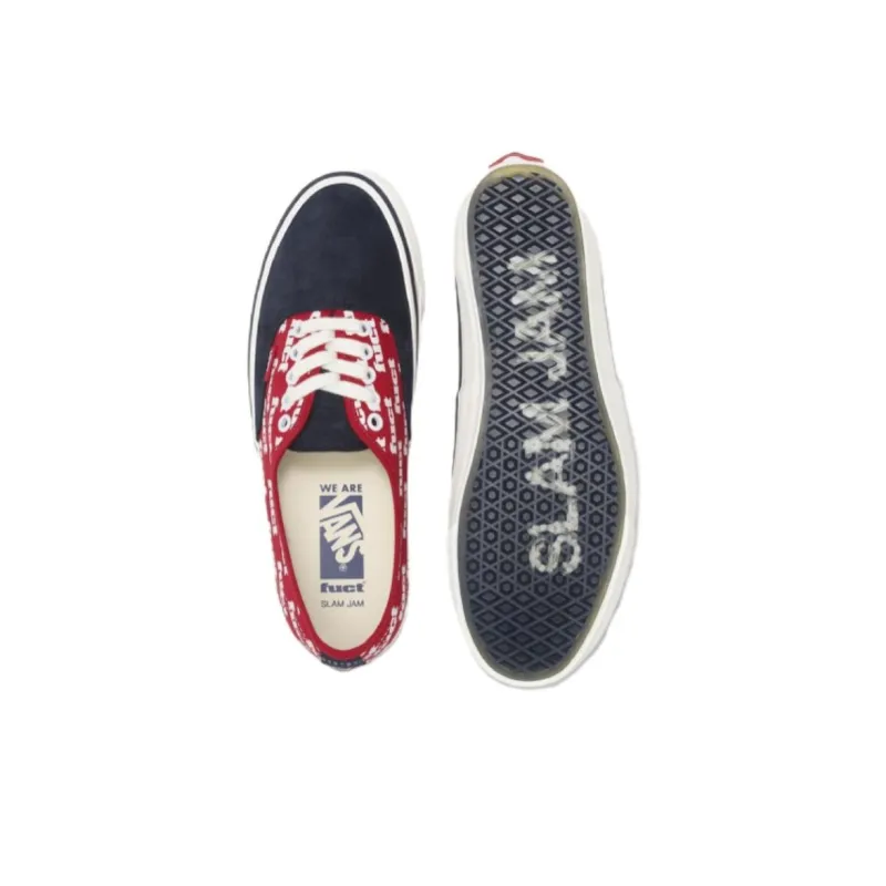 Vans Authentic Reissue 44 Lx Fuct X Slam Jam Red Marshmallow-2