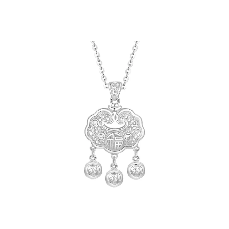 Cuihua Gold Shop 990 Silver Necklaces Women's-0