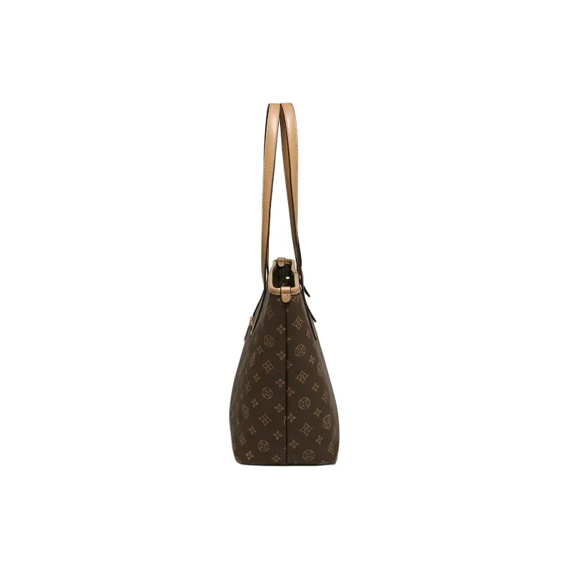 Marino Orlandi Synthetic Leather Tote Bag, Shoulder Bag Regular Women's Coffee-3