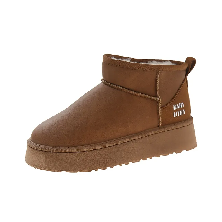 M.M Party Thermal Cushioning Short Snow Boots Women's-4