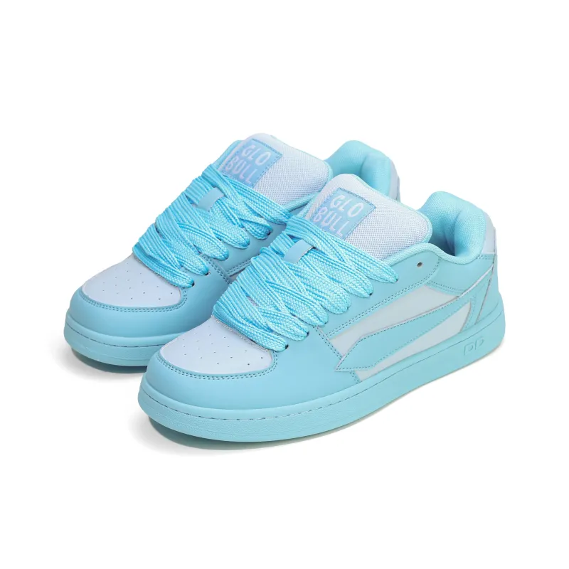 GLO BULL Puffy Shoes Coverage Wear Resistant Lightweight Breathable Slip Resistant Low Top Skateboard Shoes Unisex Aqua-2