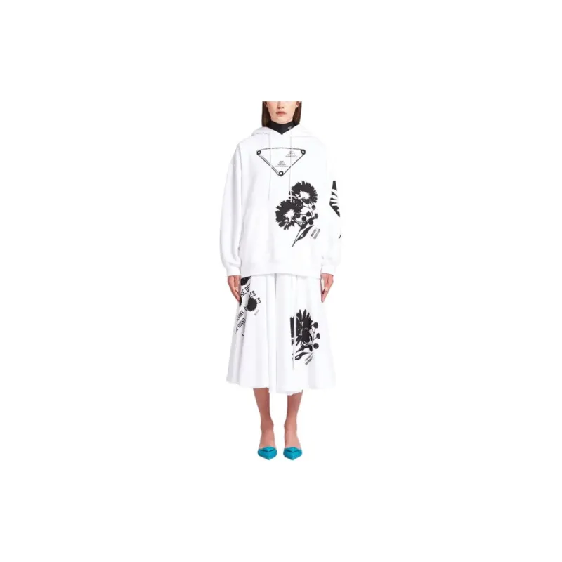 PRADA SS21 Sweatshirt Women's White-1