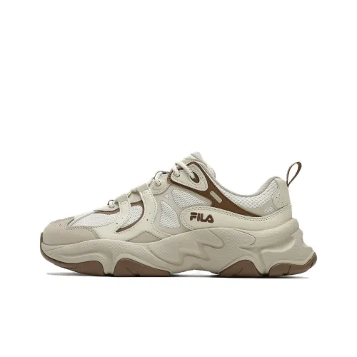FILA MARS 3 Wear resistant Non slip And Breathable Low Top Casual Shoes Men's Beige Brown