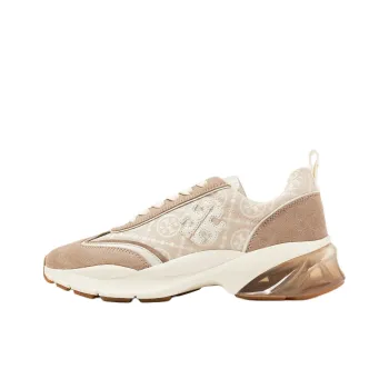 TORY BURCH T Monogram Low Top Casual Shoes Women's Light Umber