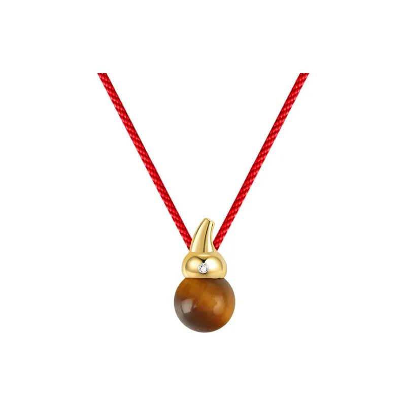 Bezzo Tiger's Eye Stone Necklaces Unisex-7