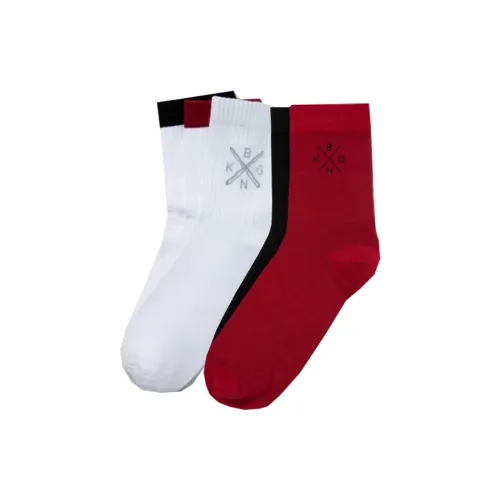 K-BOXING Socks Sets Men's 5 Pack Solid Color