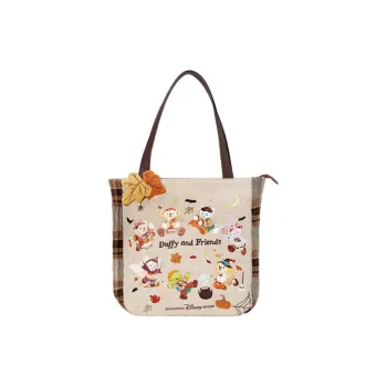 Disney Polyester Tote Bag, Shopping Bag, Handbag, Shoulder Bag Regular Unisex Khaki