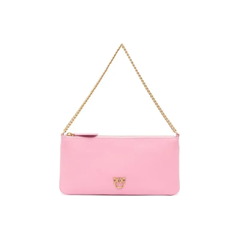 PINKO Cow Leather Card Holder Card Holder Women's Rose Pink-0