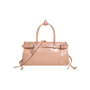 H-YXIANG Microfiber Leather Portable Crossbody Bag Shoulder Bag Regular Women's Pink Black White Khaki Silver