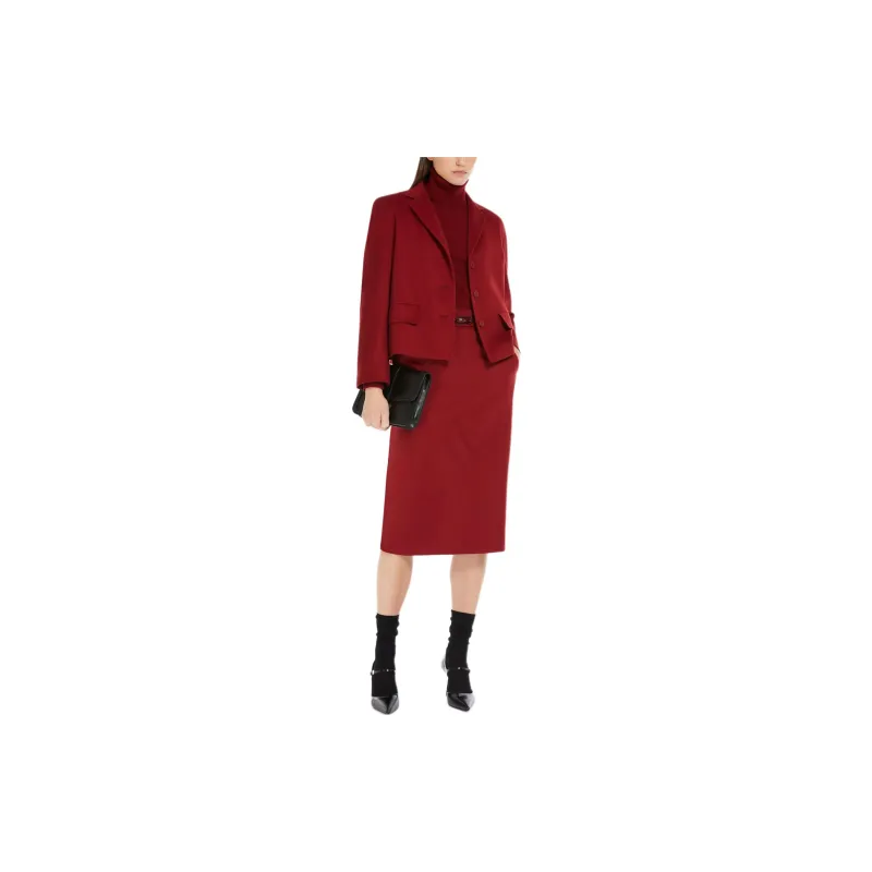 MaxMara Studio FW24 Sweater Women's Bordeaux Red-1