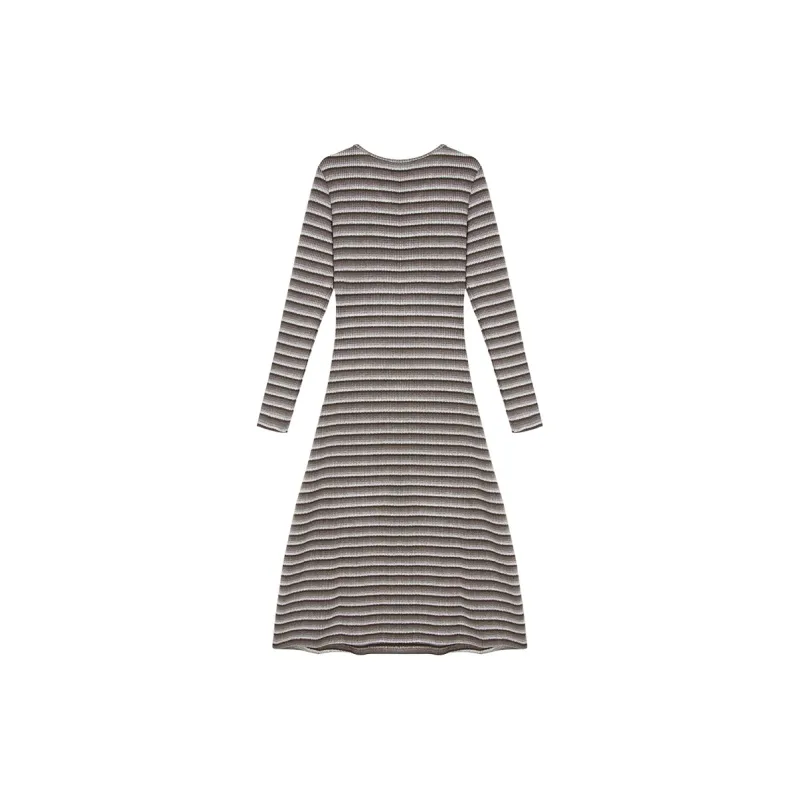 WESTLINK Long Sleeved Dress Women's Coffee-1