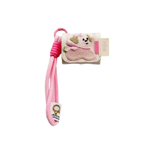 KVZUVUU Compatibility With Apple AirPods Pro 2/AirPods Pro/AirPods 3/2 Leather Embroidery Puppy Lanyard Headphone Cases