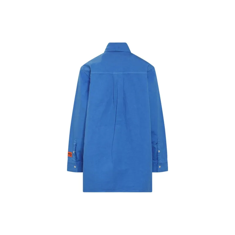 HERON PRESTON Logo Patch Button Up Shirt-1