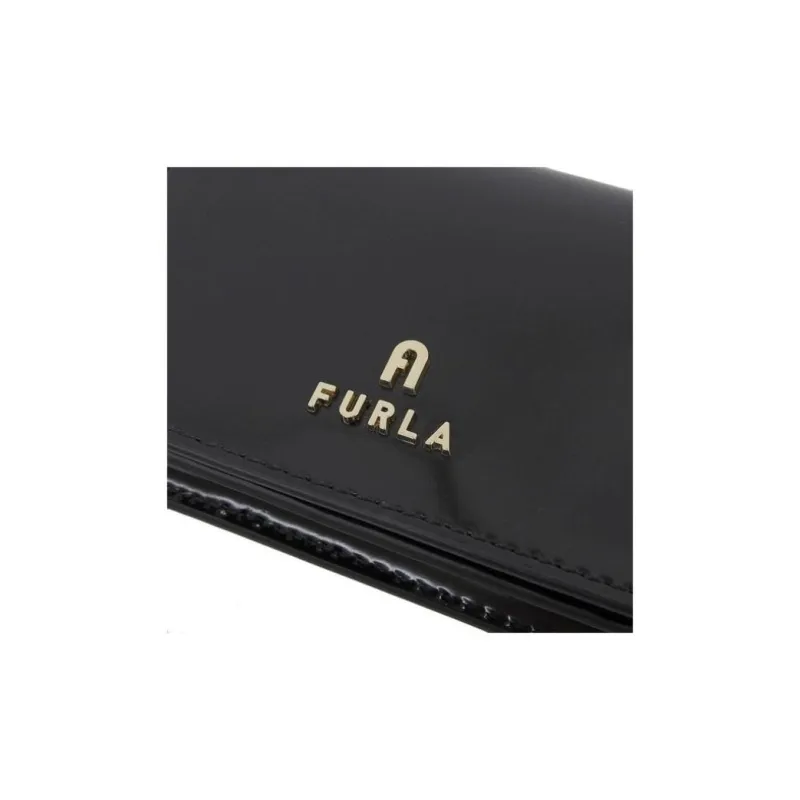 Furla Calfskin Wallet Women's Obsidian Black Color-4