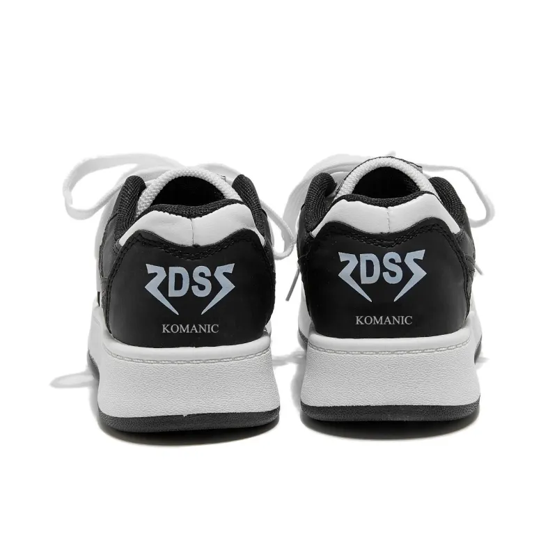 Komanic Non slip Lightweight Low Top Skateboard Shoes Women's White-15